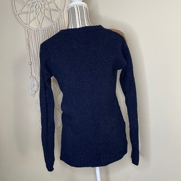 Justice Girls Wolf Crew Neck Pullover Sz 16 - Picture 4 of 7